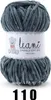 LEAMI Chenille Soft UNI 110 dunkelgrau Produktbild-Vorschau 1