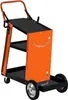 A welding cart with multiple shelves and chains on the side. Náhľad obrázku produktu