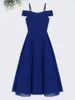 Elegantes langes Festkleid für Mädchen Gr. 168 Cm - Perfekt Produktbild-Vorschau 3