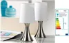 Nachttischlampe 2er Set mit Edelstahl Touch, silber, Produktbild-Vorschau 2