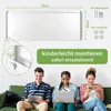 banjado Magnettafel weiß 75x30cm groß Magnetwand aus Metall Produktbild-Vorschau 8