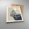Gerahmtes Poster - Rahmen in heller Eiche - Grafik Frau Produktbild-Vorschau 3