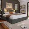Polsterbett Doppelbett(140x200,Grau)Stauraum Bettkasten Produktbild-Vorschau 4