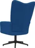 vidaXL Poltrona relax in velluto blu Anteprima dell’immagine prodotto 10