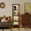 RGB Stehlampe mit Glasregalen, 4-Ebenen-LED-Stehleuchte mit Produktbild-Vorschau 9