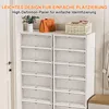 OFMOTRA Schuhschrank weiß 6 Ebenen Schuhregal Schuhkommode Produktbild-Vorschau 6
