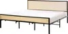 BELIANI Bett Schwarz Metall mit Lattenrost 180x200 cm Hohes Produktbild-Vorschau 1