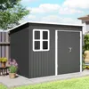Outsunny Gartenschuppen, mit Fenster, 260 x 177 x 190 cm, Produktbild-Vorschau 9