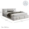 Home Collective Polsterbett Doppelbett 160x200 cm Samt Produktbild-Vorschau 2