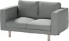 Dekoria Bezug für Norsborg 2-Sitzer Sofa, blau, Norsborg Produktbild-Vorschau 1