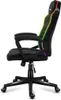 A side view of a black gaming chair with RGB LED lighting. Anteprima dell’immagine prodotto