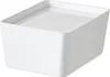 KUGGIS Ikea Box mit Deckel, weiß, 13x18x8 Produktbild-Vorschau 1