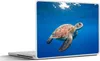 MuchoWow® Laptop Aufkleber Sticker Cover Schildkröte im Produktbild-Vorschau 1