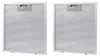 2x Trade-Shop Metallfettfilter kompatibel mit Whirlpool Produktbild-Vorschau 1