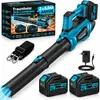 Akku Laubbläser mit Bürstenloser Motor 306 km/h, 2x 6000mAh Produktbild-Vorschau 1