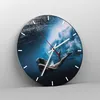 Wanduhr - Rund - Glasuhr - Tauchen Frau Wellen - 40x40cm - Produktbild-Vorschau 4