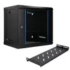 Extralink 19" 9U Armoire Rack Murale, 530 × 400 mm, Noire, Voir les images du produit 1
