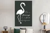 MuchoWow® Poster Zitat - Flamingo - Schwarz - Weiß 120x180 Produktbild-Vorschau 4