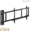 A black electric TV wall mount is shown against a white background. Voir les images du produit
