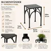 DanDiBo Tabouret pour fleurs Métal Noir Angulaire 28 cm Voir les images du produit 2