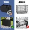 Comparison of a foldable dog crate with a traditional metal dog crate, highlighting features and ease of transport. Anteprima dell’immagine prodotto