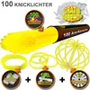 100 gelbe Arm-Knicklichter incl. 100 TopFlex, zwei 3fach Produktbild-Vorschau 2