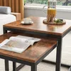 Table basse 2 en 1, ensemble de tables d'appoint carrées Voir les images du produit 3