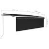 vidaXL Markise Automatisch mit Rollo LED Windsensor 4,5x3m Produktbild-Vorschau 8