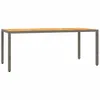 The Living Store 7-tlg. Garten-Essgruppe mit Kissen Grau Produktbild-Vorschau 5