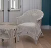 KRINES HOME fotel rattanowy wiejski fotel wiklinowy z Podgląd zdjęcia produktu 4