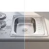 lavello da incasso in acciaio inox 58CM, angolare + ripiano Anteprima dell’immagine prodotto 12