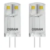 Two OSRAM LED G4 bulbs shown against a white background. Anteprima dell’immagine prodotto