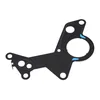 A black gasket with blue accents, isolated on a white background. Produktbild-Vorschau