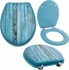 Grafner WC Sitz aus MDF stabile Qualität Blue Planks Produktbild-Vorschau 2