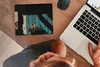 MuchoWow® Mauspad Mousepad Tür - Blau - Architektur - Vase Produktbild-Vorschau 3