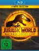 The image shows the Blu-ray packaging for the Jurassic World Ultimate Collection, featuring a dinosaur silhouette and the movie title. Náhled obrázku produktu