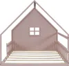 MODFU Lit enfant 140x200 cm, Lit cabane avec sécurité, Sans Voir les images du produit 9