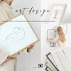 A collage of images showcasing LUCA frames, including a person holding a framed artwork, a child arranging frames on a wall, and a close-up of various frame samples. Produktbild-Vorschau