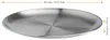 TRANKIELO® - Lot de 4 assiettes de service en acier Voir les images du produit 2
