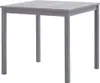 vidaXL Tavolo da giardino grigio 80x80x74 cm in legno Anteprima dell’immagine prodotto 1