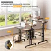 Iropro Stehpult Höhenverstellbar Sitz-Steh Schreibtisch mit Produktbild-Vorschau 4