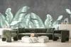 Muralo Vlies Fototapete BANANENBLÄTTER Pflanzen Beton Natur Produktbild-Vorschau 5