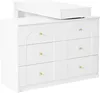 A white dresser with a changing table topper. Anteprima dell’immagine prodotto