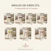 Carenza Home Beistelltisch Rund Rosa Dreibein Holzbeine Produktbild-Vorschau 5