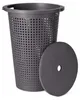 Waschekorb mit Deckel – dunkelgrau – 35 Liter – 40 x 52 cm Produktbild-Vorschau 1