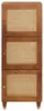 vidaXL Hohes brett Braun 40 x 33,5 x 110 cm Massivholz Produktbild-Vorschau 2