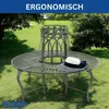DanDiBo Tree Bench Round Metal Weatherproof Grey 96590 Podgląd zdjęcia produktu 8