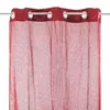 Červená bavlněná záclona s oky, rozměry 105x250 cm Náhled obrázku produktu 2