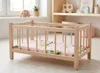 HOLZ-PUPPENBETT Montessori mit BETTWÄSCHE Herzen MATRATZE Produktbild-Vorschau 2