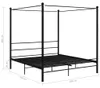 VidaXL 325066, Czarny, 186 cm, 2,08 m, 2,01 m, 1800 x 2000 Podgląd zdjęcia produktu 5